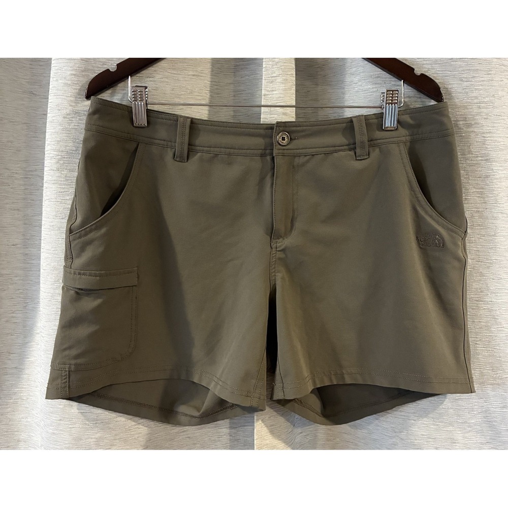 The‎ North Face Women's Cargo Shorts Size 14 Short Olive Green Hiking Outdoor